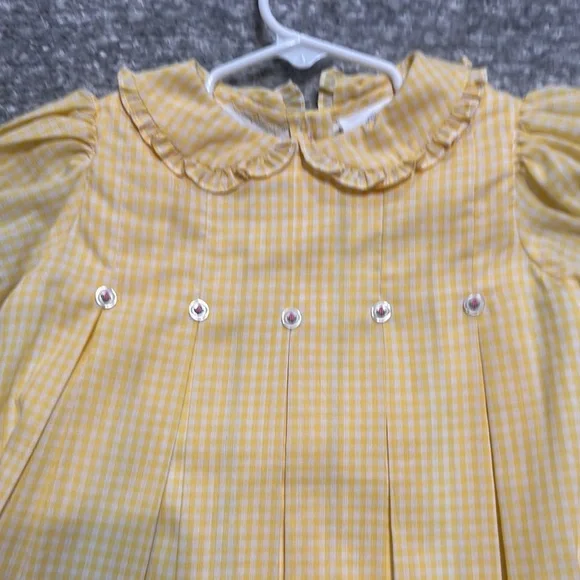 EUC the proper peony OG yellow gingham 5 pleat size 3t display picture 1